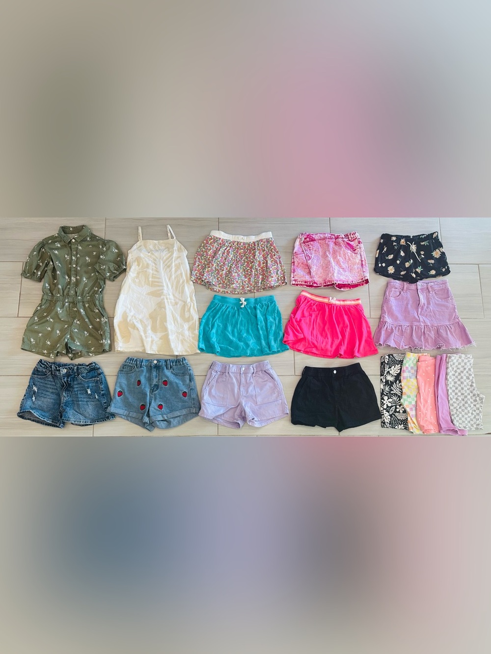 44 item Girls' Size L (10-12) Summer Clothing Bundle - Picture 2 of 3